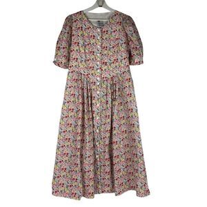Rose Dirndl Aus Bayern Floral Midi Dress